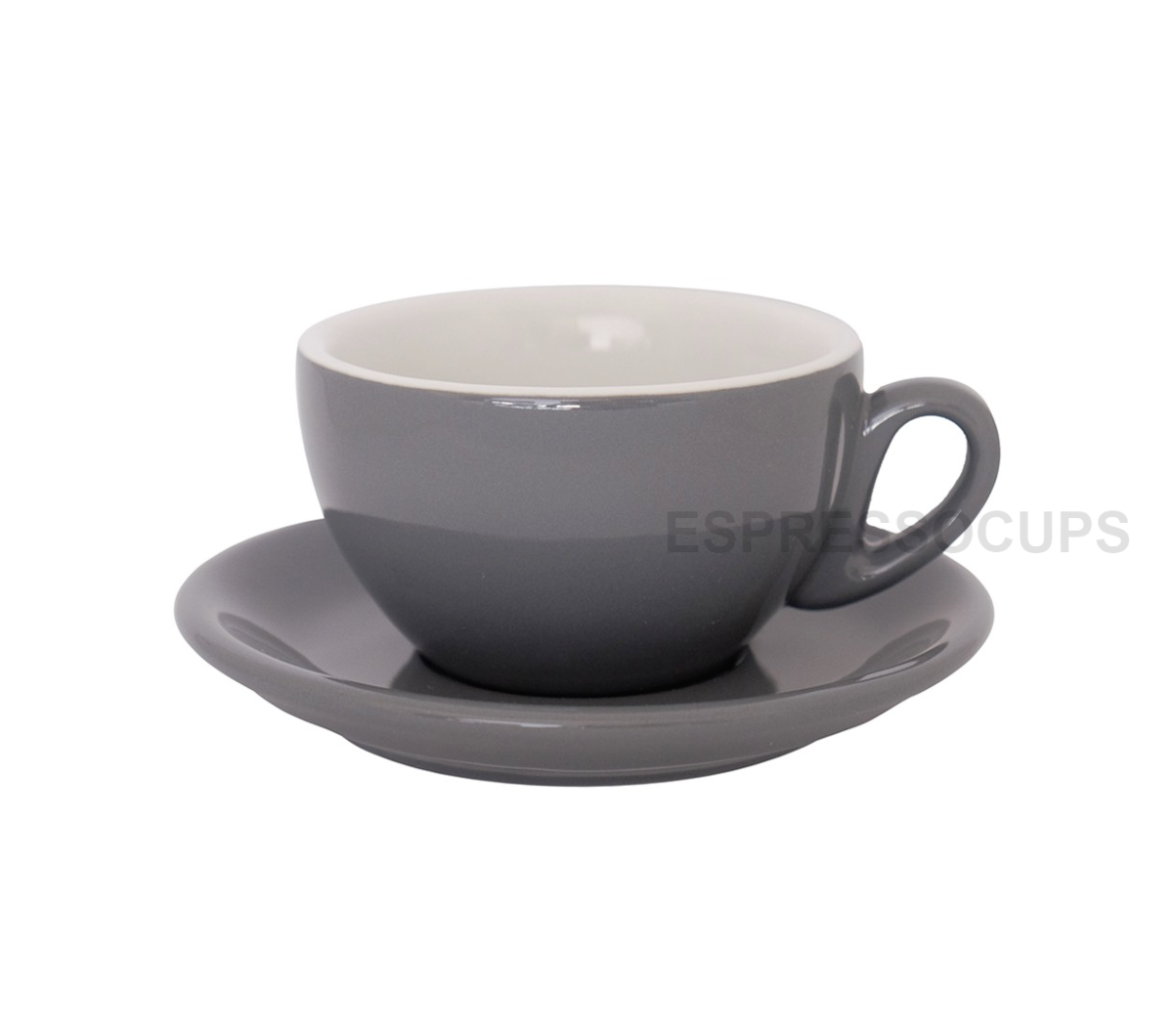 "ROSA" Cappuccino Cups 200ml - grey